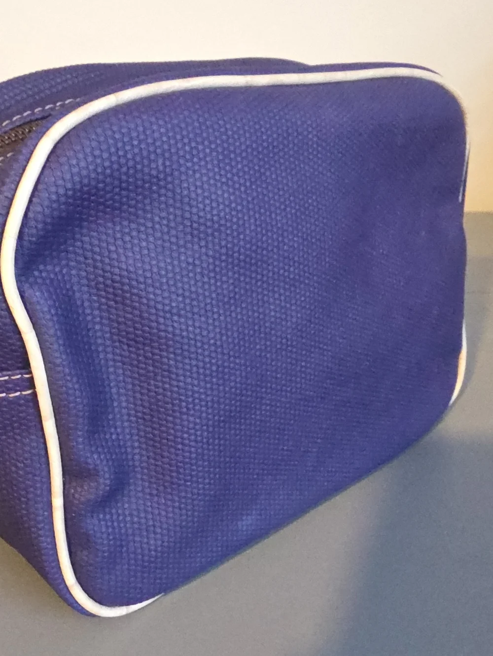 FURLA Textured Leather Large Travel Toiletry/Cosmetic Bag